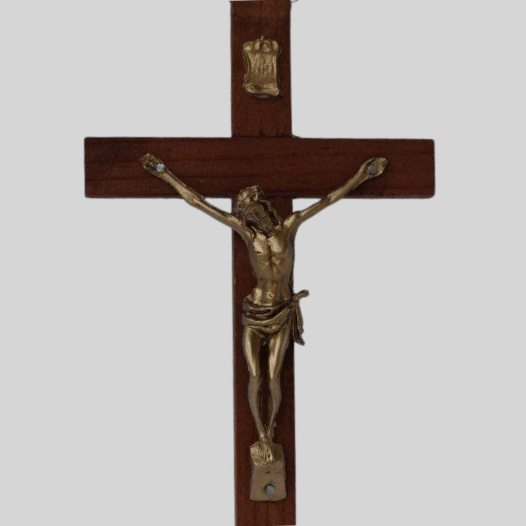 Cristo de Pared en Madera con Cuerpo en Baño de Oro