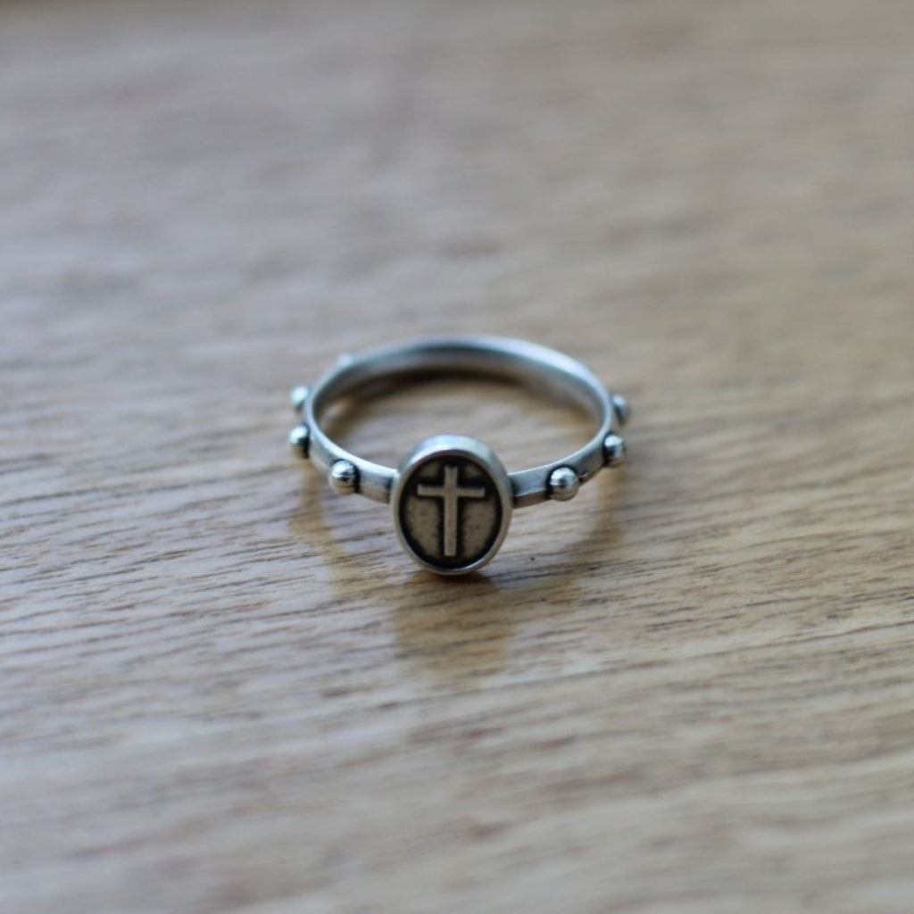 Anillo Decenario Italiano en Alpaca – Varias Tallas