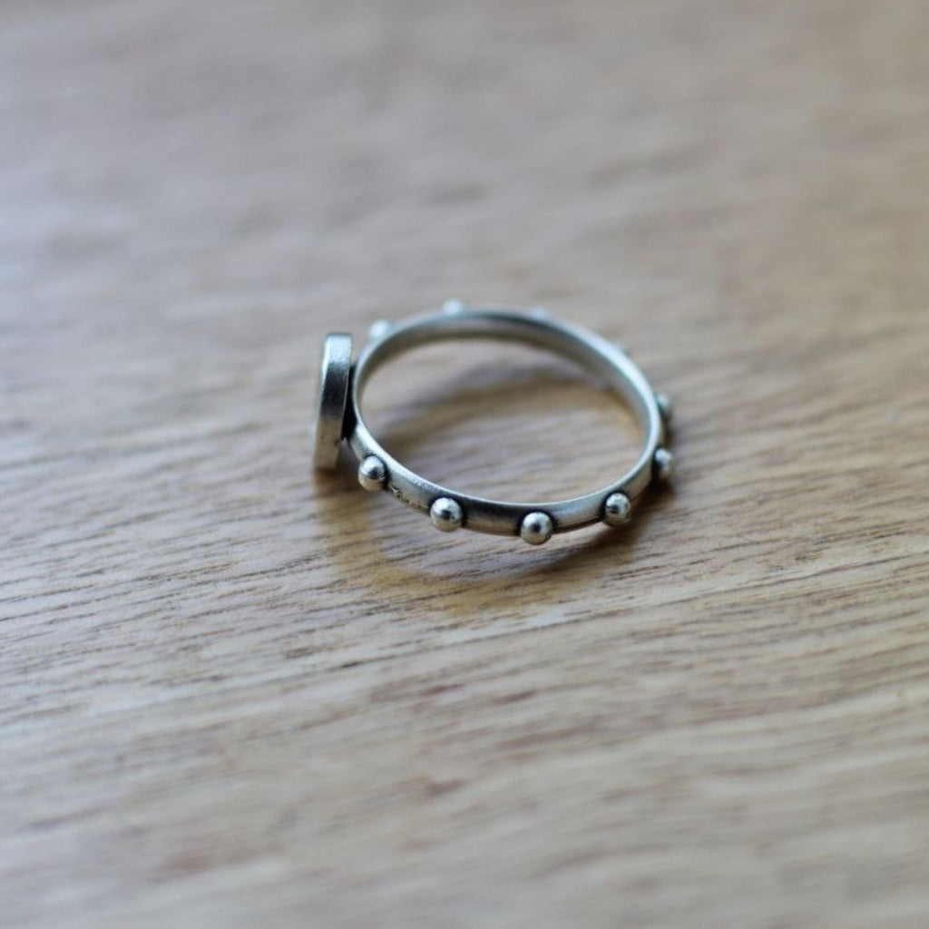 Anillo Decenario Italiano en Alpaca – Varias Tallas
