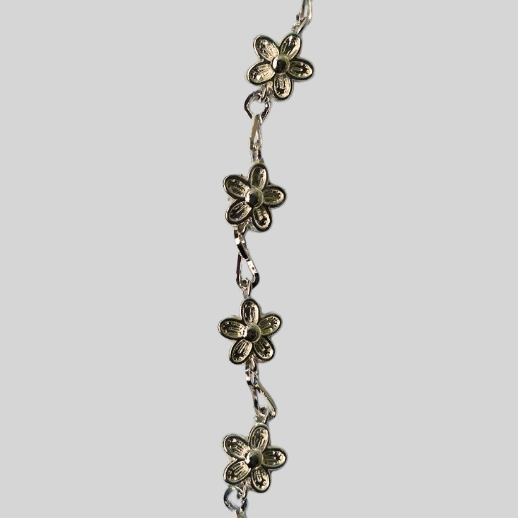 Pulsera de Margaritas en Metal – Baño de Oro o Plata