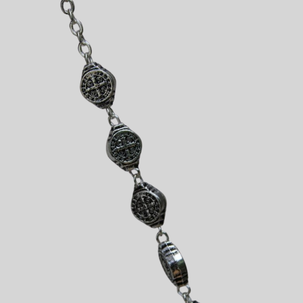 Pulsera de San Benito en Metal – Baño de Oro o Plata